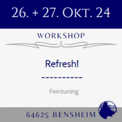 24-10-26+27 | Bensheim: Refresh | Feintuning!! | 2-Tage